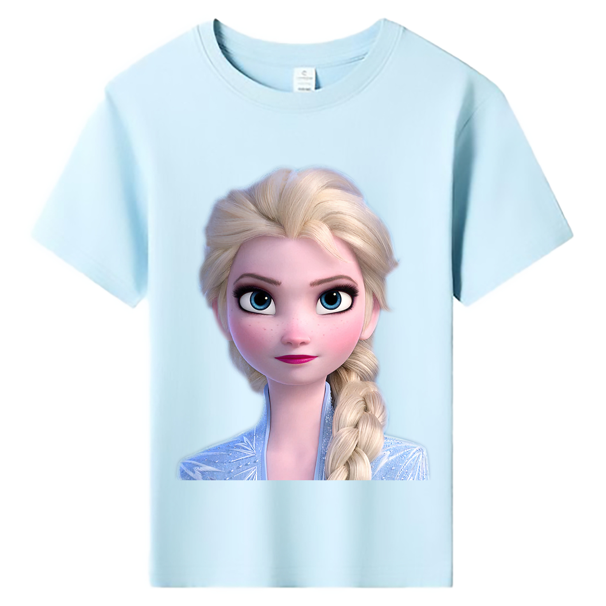 （画像用） アナと雪の女王 アンナ エルサ Frozen Anna Elsa 綿100％キッズTシャツ（フロントプリント）